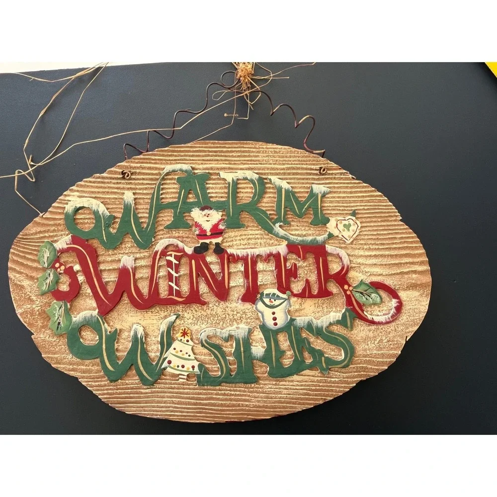 Wooden Oval Plaque Rustic Wall‎ Decor Handcrafted Decorative Art